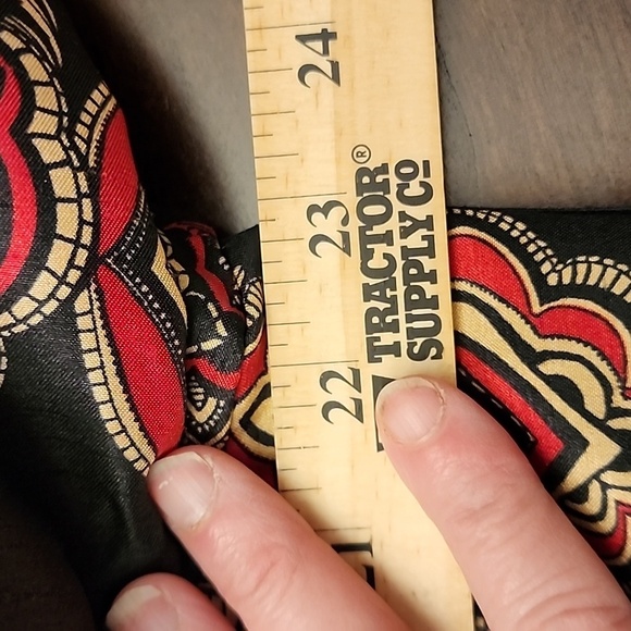 Chicos Black Red Oriental Jacket sz2 - Picture 9 of 10